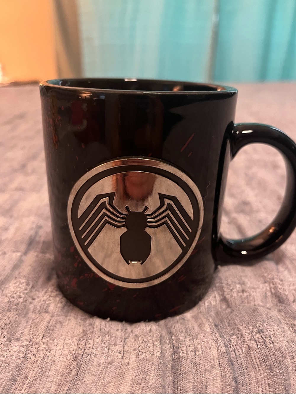 Black Spider-Man Logo Ceramic Coffee Mug